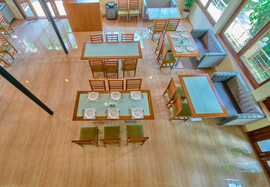 In-House Dining Area at Ushasree Resort